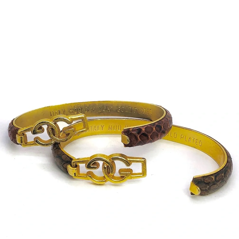 Gucci GUC Snakeskin Bracelets Price Firm. - Picture 7 of 7